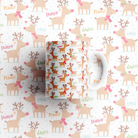 Deer Christmas Ceramic Mug