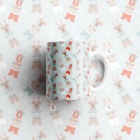 Christmas Bears Ceramic Mug