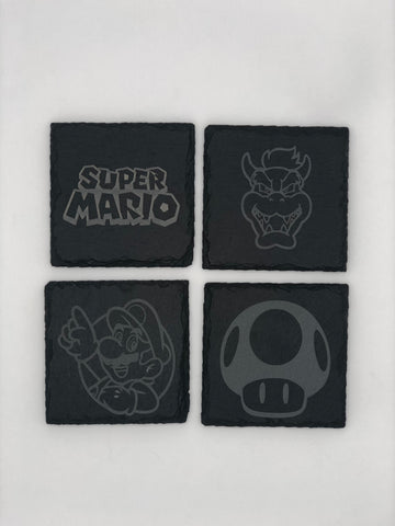 Super Mario Engraved Coasters
