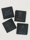 Bad Bunny Laser Engraved Coasters