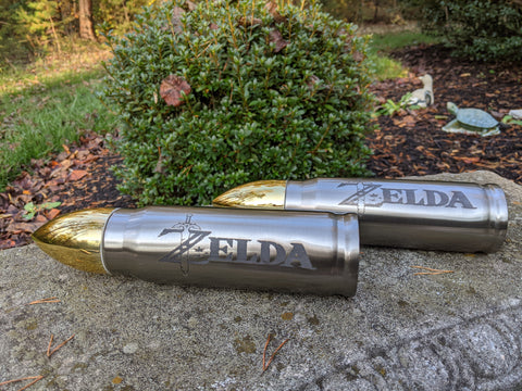 Personalized Laser Engraved Bullet Water Bottle